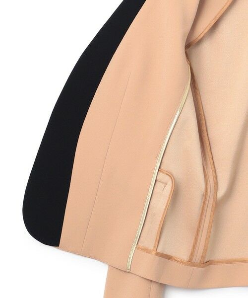 L-size】CINDY / ダブルカラージャケット （ノーカラージャケット