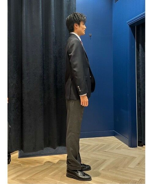 ウール サキソニー プレーンフロント トラウザーズ Classic