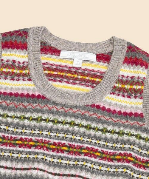 セール】 ラムズウール フェアアイル ノースリーブセーター （ベスト