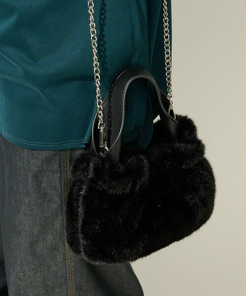 セール】 フェイクファーミニショルダーバッグ （ショルダーバッグ