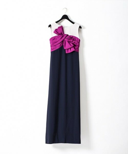 リボン配色ロングドレス （ドレス）｜GRACE CONTINENTAL / グレース