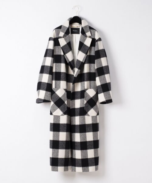 セール】 チェックロングコート （その他アウター）｜GRACE