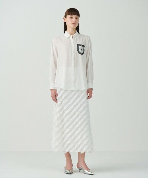 セール】 フェザーバイアスロングスカート （ロング・マキシ丈スカート