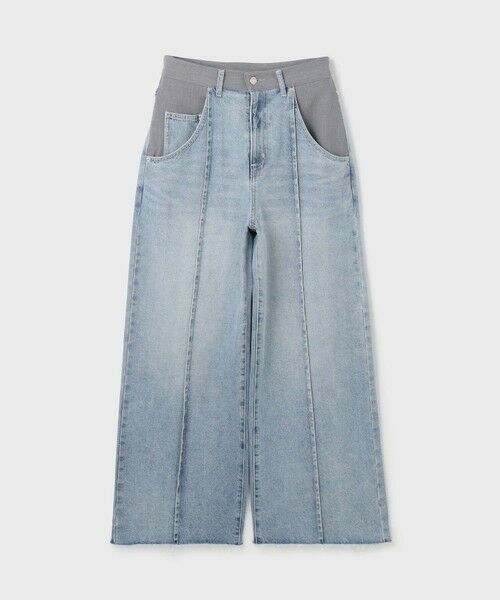 セール】 コンビデニムワイドパンツ （デニムパンツ）｜GRACE
