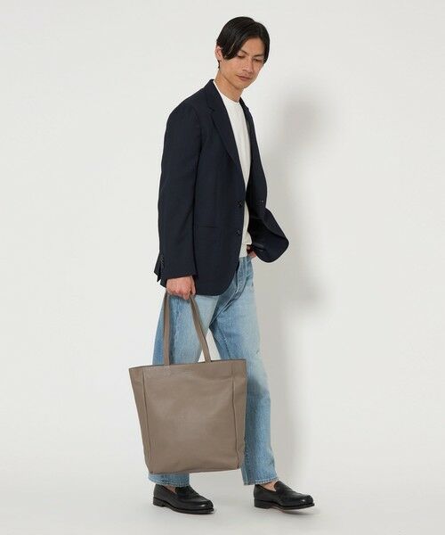 スタンプ レザー デイリー トートバッグ （トートバッグ）｜green