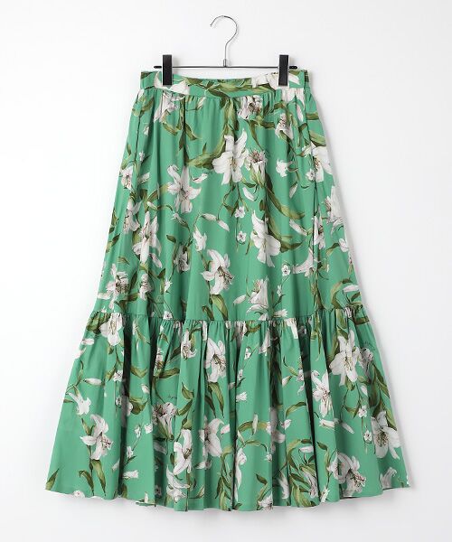 セール】 【OUTLET】ゆりpt.ティアードスカート （ロング・マキシ丈
