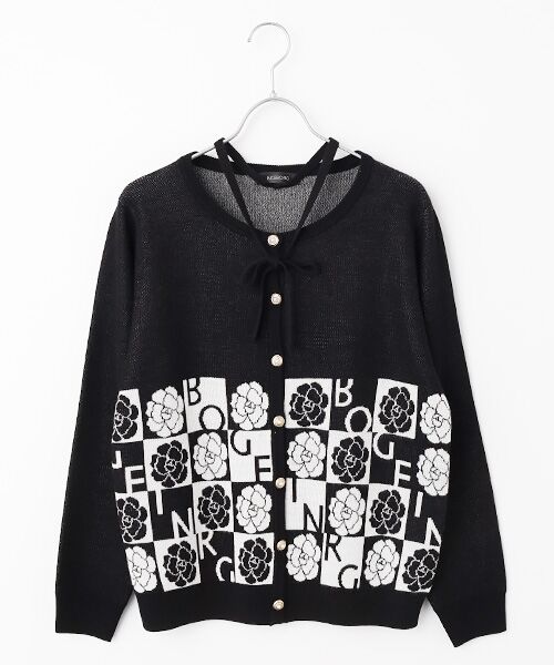 カメリアブロックチェックカーディガン （カーディガン・ボレロ