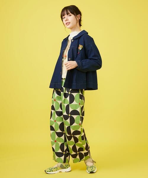 セール】 タック入りAラインデニムジャケット （Gジャン・デニム