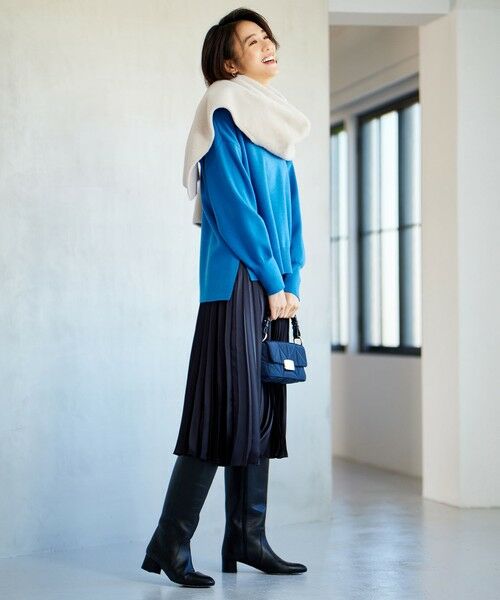 セール】 【WEB限定・洗える】ロイヤルサテンプリーツ スカート