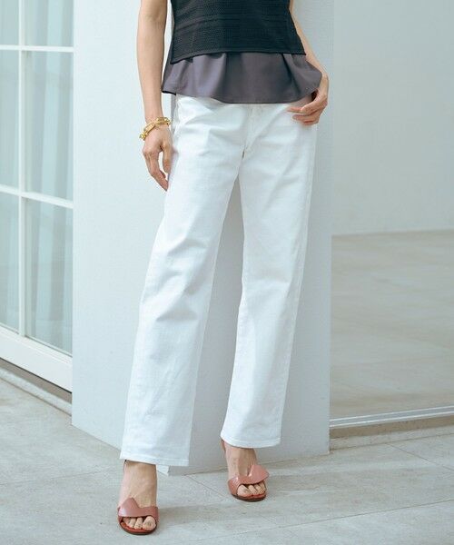 洗える】BASIC STRETCH DENIM ボーイフィット パンツ （デニムパンツ