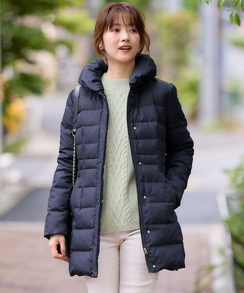 セール】 【洗える】エレガンスショールカラー ミドルダウン （ダウン