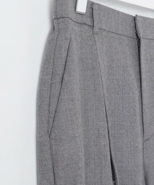 セール】 【洗える】ウォッシャブルウールサキソニーワイド パンツ