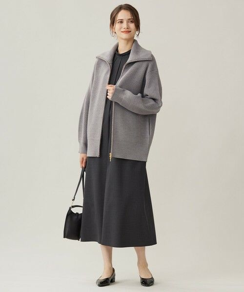 セール】 【洗える】ジップアップニット アウター （その他アウター