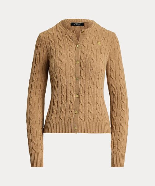 ケーブルニット ウールカシミヤ カーディガン （カーディガン・ボレロ