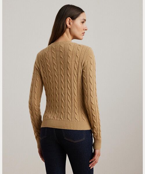 ケーブルニット ウールカシミヤ カーディガン （カーディガン・ボレロ