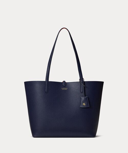 フェイクレザー ラージ リバーシブル トート バッグ （トートバッグ