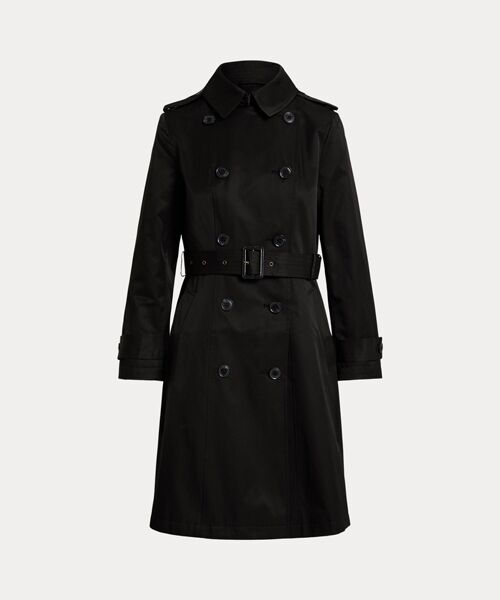 セール】 ダブルブレステッド コットンブレンド トレンチ コート