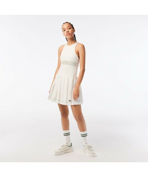 セール】 配色ステッチプリーツテニススカート （ミニ・ひざ丈スカート