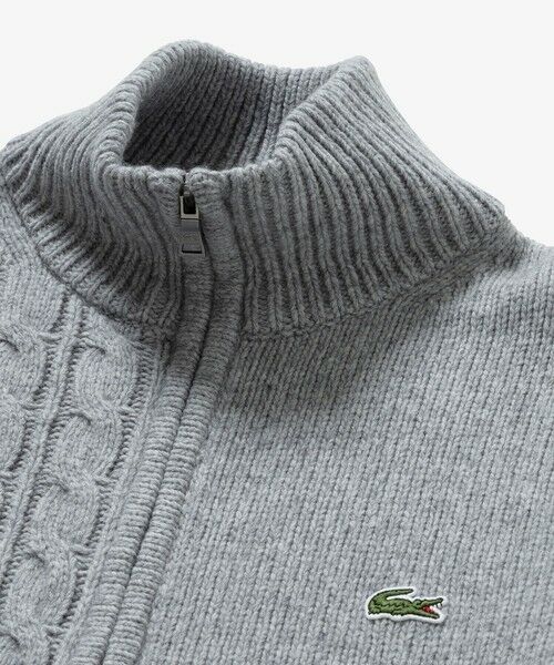 セール】 クレイジーニッティングハイネックジップカーディガン