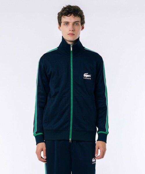 LACOSTE ストライプジャージ 青 ジョコビッチモデル USサイズL LACOSTE