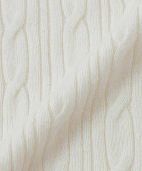 セール】 【WEB・一部店舗限定】ハイゲージケーブルクルーネックニット