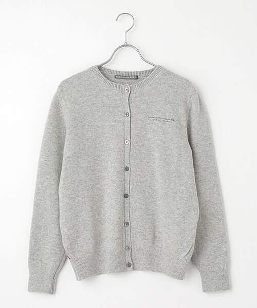 セール】 タスマニアウール天竺クルーネックカーディガン