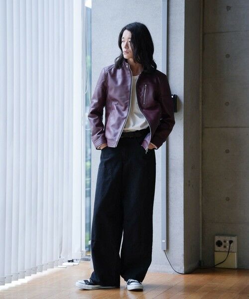 セール】 SHEEP LEATHER/シープレザー シングルライダースジャケット