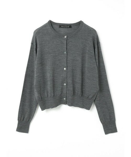 mizuiro ind ハイゲージクルーネックカーディガン （カーディガン