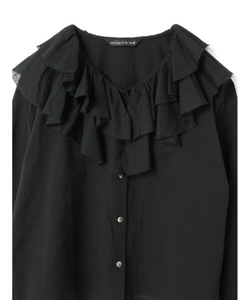 mizuiro ind ダブルフリルカラーシャツ （シャツ・ブラウス）｜mizuiro