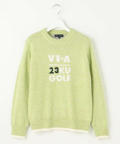 セール】 【WOMEN】【蓄熱裏地付き】ウールブレンド クルーネック