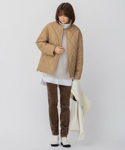 洗える】中綿キルティング ショート ブルゾン （ダウンジャケット