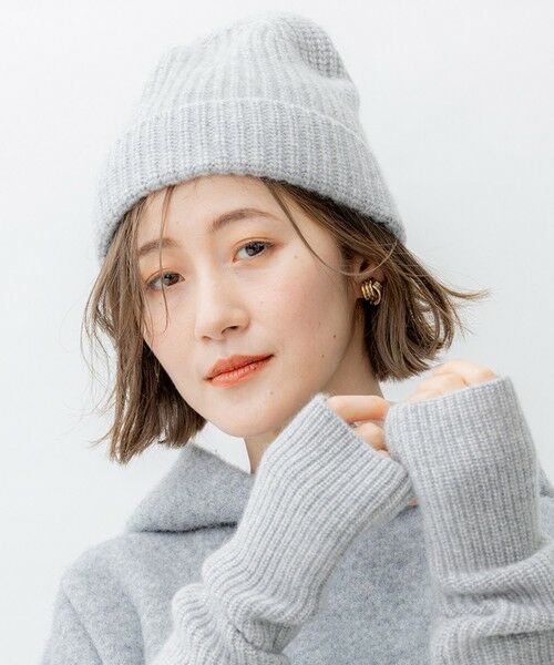セール】 ピュアカシミヤ ニット帽 （ニットキャップ）｜23区