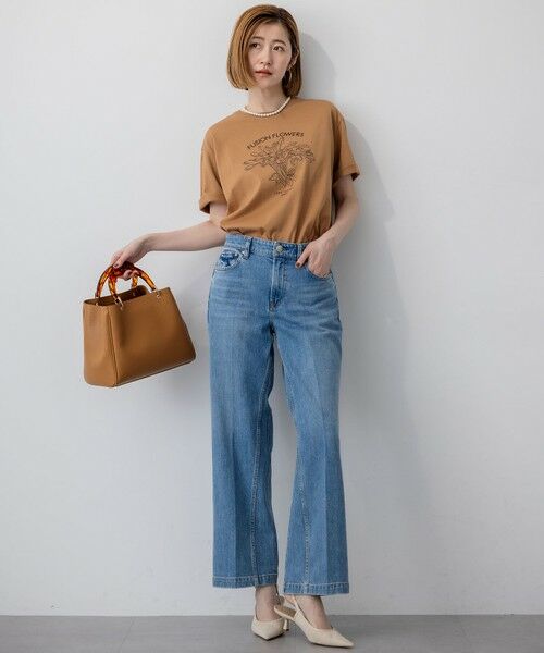 RED CARD TOKYO×23区】デニム ワイドパンツ （デニムパンツ）｜23区