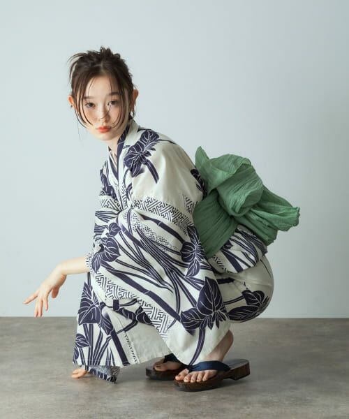 セール】 浴衣2点セットA(変織紅梅) （着物・浴衣・小物類