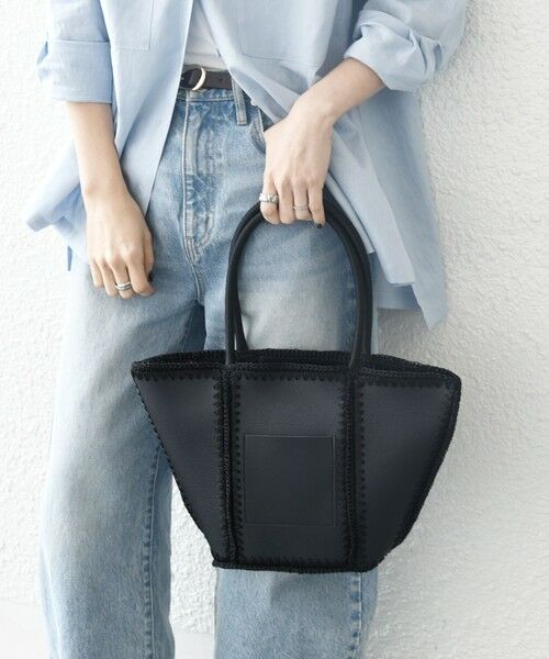 セール】 SHIPS any: ステッチ エンブロイダリー ポケット トート