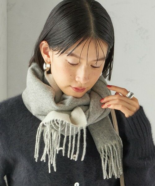 セール】 カシミヤ リバーシブル マフラー （マフラー・ショール