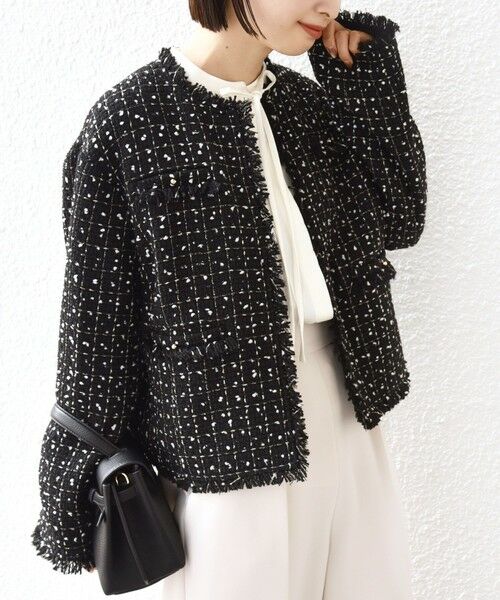 SHIPS別注】troisiemeCHACO: ツイード ジャケット（セレモニー対応可