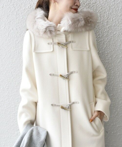 セール】 フェイクファーダッフルコート◇ （ダッフルコート）｜SHIPS