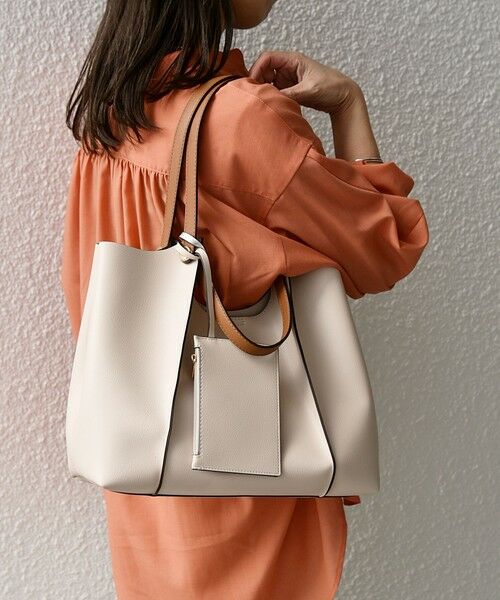 一部追加予約》【WEB限定】SHIPS any: 2WAY ハンドル トートバッグ