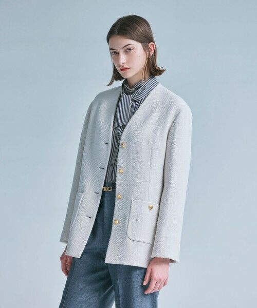 セール】 【Precious掲載】ソフトウールツイード ジャケット （その他