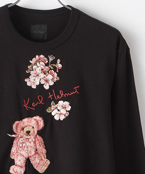 セール】 桜テディ刺繍入りカットソー （カットソー）｜PINK HOUSE