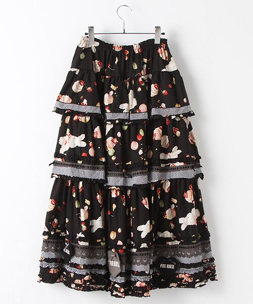 セール】 シュガリースイーツラビットプリントスカート （ロング