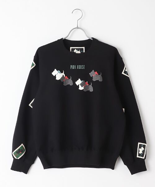 セール】 スコッチテリアプリントレーナー （スウェット）｜PINK HOUSE