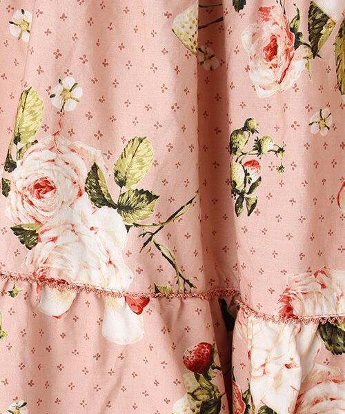 Berry Roseプリントミディスカート （ロング・マキシ丈スカート