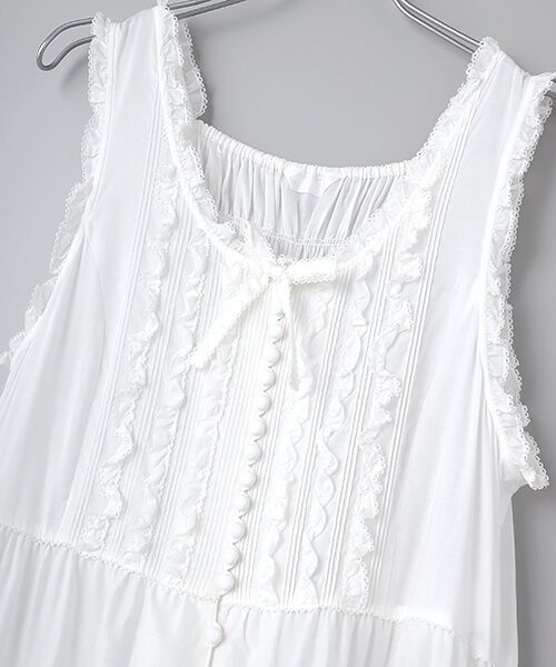 セール】 花びらフリル使いローンタブリエドレス （その他トップス