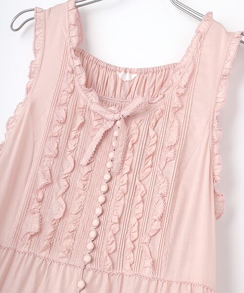 セール】 花びらフリル使いローンタブリエドレス （その他トップス