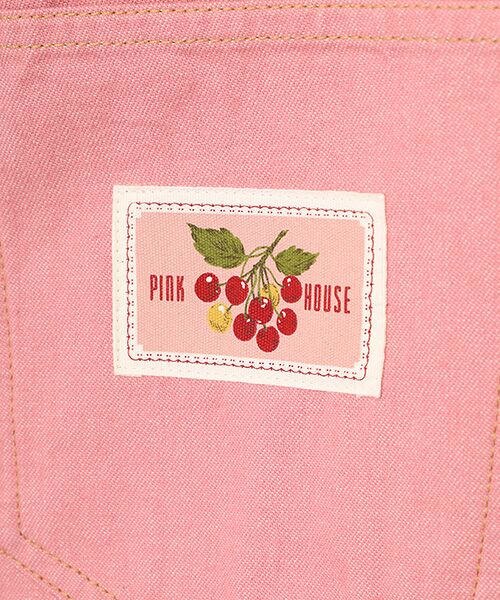 チェリー刺繍使いデニムジャンパースカート （サロペット