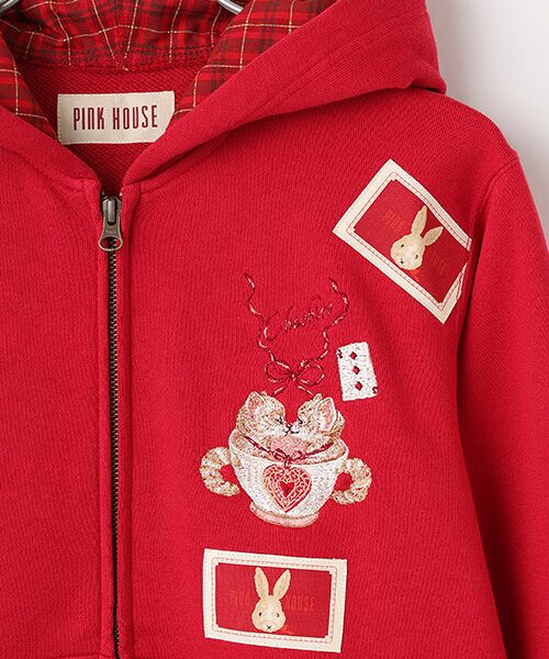セール】 TWINS CHESHIREワンポイント刺繍パーカー （パーカー）｜PINK