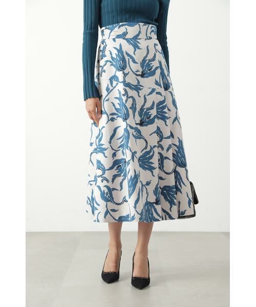 セール】 フラワープリントフレアスカート （スカート）｜PINKY