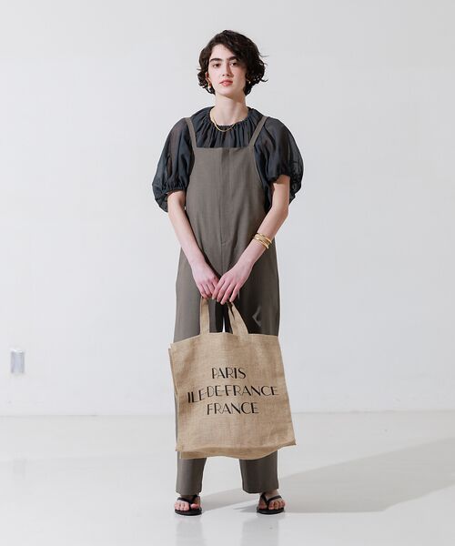 リネンライクストレッチサロペット （サロペット・オールインワン